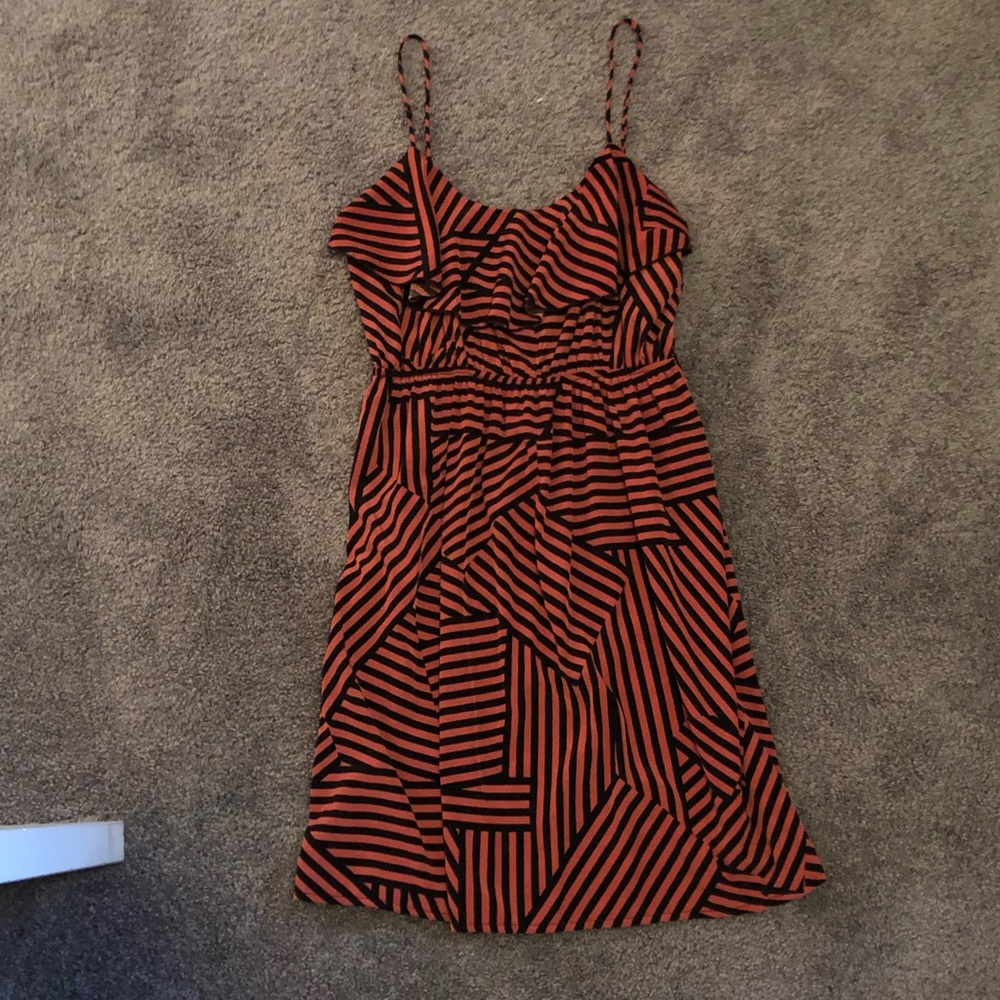 Asymmetrical design mini dress
